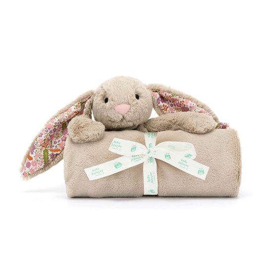Blossom Beige Bunny 'Petal' Blankie