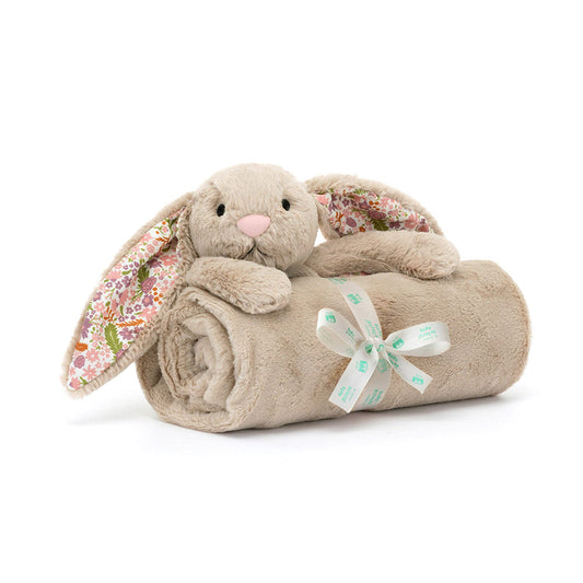 Blossom Beige Bunny 'Petal' Blankie