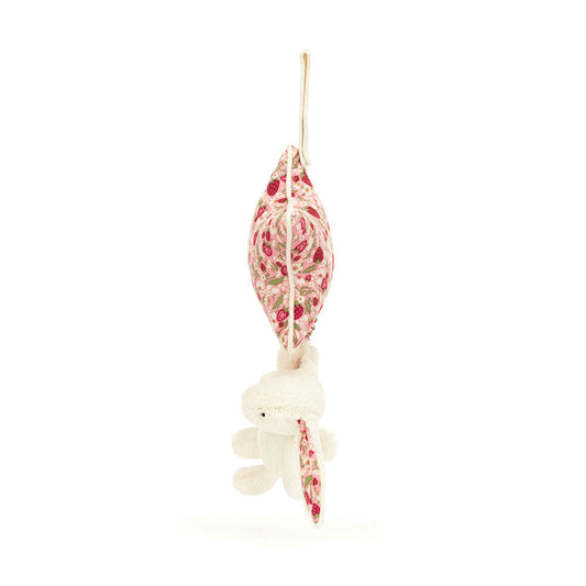 Blossom Cream Bunny 'Berry' Musical Pull