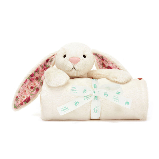 Blossom Cream Bunny 'Berry' Blankie
